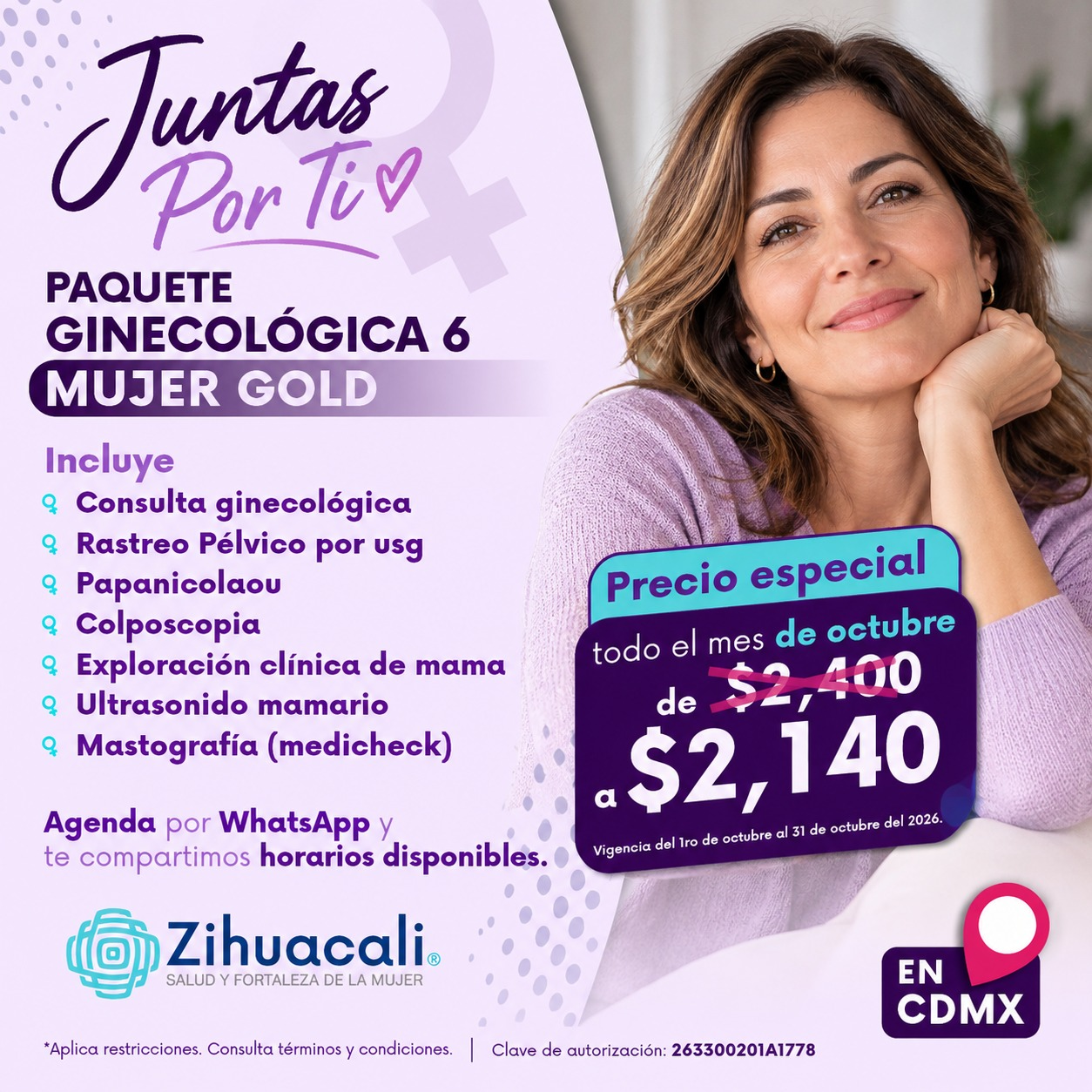 Paquete ginecológico seis